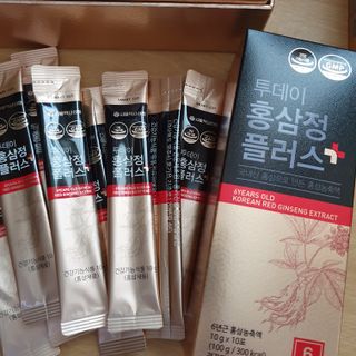 서울약사신협_투데이홍삼정플러스스틱_10g x 30포 — 5점을 준 리뷰어가 2021년 5월 올린 사용 사진