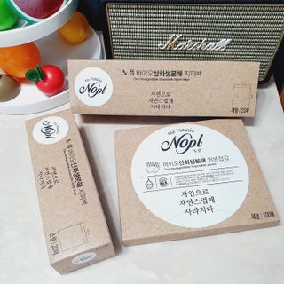 노플(NOPL) 노플 친환경 바이오 산화 생분해  항균 일회용 위생 비닐장갑 100매 + 지퍼백 소형, 대형 — 4.5점을 준 리뷰어가 2021년 9월 올린 사용 사진