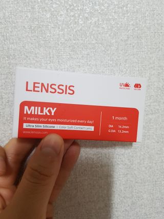 렌시스 LENSSIS [ 렌시스 ] 데일리 소프트한 색감렌즈 ＃밀키시리즈 1개월용 ｜ 3컬러 중 택1 ｜ — 4점을 준 리뷰어가 2021년 6월 올린 사용 사진