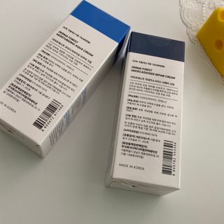 더마포레스트 마데카소사이드 리페어 크림,  모이스처라이징 아쿠아크림 — 5점을 준 리뷰어가 2021년 8월 올린 사용 사진