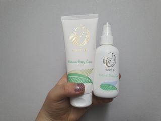 mom e 맘이 내추럴 베이비 케어 크림+바디오일 — 5점을 준 리뷰어가 2021년 1월 올린 사용 사진
