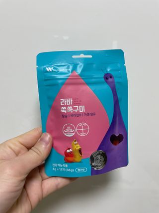 푸름웰니스 라바 쑥쑥구미 36g — 4.5점을 준 리뷰어가 2022년 3월 올린 사용 사진