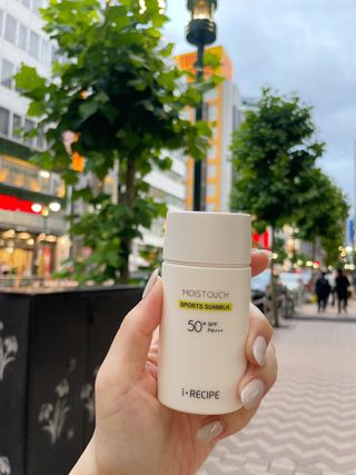 아이레시피 모이스트터치 스포츠 선밀크 50ml (SPF50+ PA+++) — 5점을 준 리뷰어가 2023년 6월 올린 사용 사진