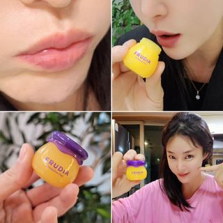 틱톡 [후르디아] 튼입술해결템 올리브영 블루베리 하이드레이팅 허니 립밤 — 5점을 준 리뷰어가 2023년 12월 올린 사용 사진