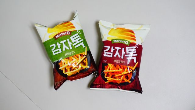 마켓오 감자톡 허브솔트맛/매콤달콤맛 리뷰 사진