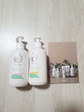 mom e 맘이 내추럴 베이비 케어 샴푸앤바스+로션 — 5점을 준 리뷰어가 2021년 1월 올린 사용 사진