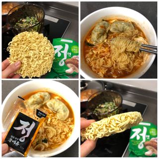 [풀무원] 자연은맛있다 정면, 백면, 홍면  세트 — 5점을 준 리뷰어가 2021년 4월 올린 사용 사진