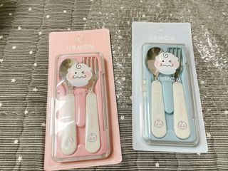 유비맘 스푼포크 케이스 세트 1+1 _컬러랜덤 발송 — 5점을 준 리뷰어가 2021년 1월 올린 사용 사진