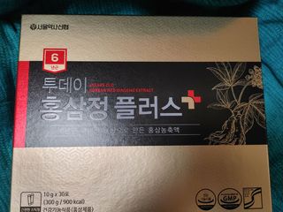 서울약사신협_투데이홍삼정플러스스틱_10g x 30포 — 5점을 준 리뷰어가 2021년 6월 올린 사용 사진