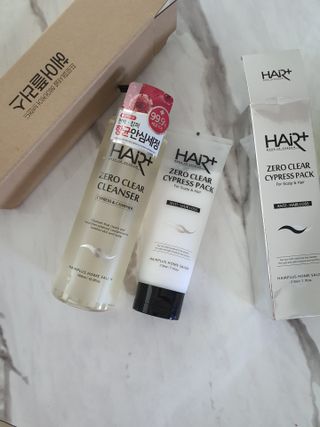 헤어플러스 제로클리어 샴푸 500ml, 두피팩 210ml 2종SET — 5점을 준 리뷰어가 2021년 3월 올린 사용 사진