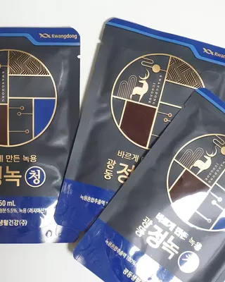 광동생활건강 [광동] 바르게 만든 녹용, 광동정녹청 30포. — 5점을 준 리뷰어가 2022년 1월 올린 사용 사진