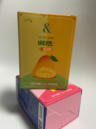 비타앤C 레몬맛, 망고맛 — 5점을 준 리뷰어가 2021년 6월 올린 사용 사진