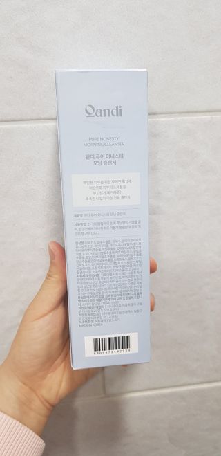 헤어플러스 콴디 아침세안제 폼클렌징 퓨어 어니스티 모닝클렌저 — 5점을 준 리뷰어가 2021년 4월 올린 사용 사진