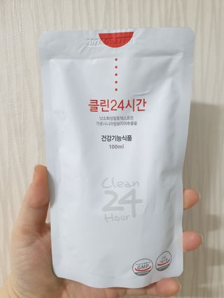클린24시간 1BOX(5포) + 전용보틀(500ml) — 5점을 준 리뷰어가 2023년 6월 올린 사용 사진