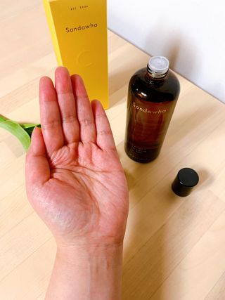 스킨큐어 산다화 비타민c 화이트닝 토너 150ml — 5점을 준 리뷰어가 2022년 1월 올린 사용 사진
