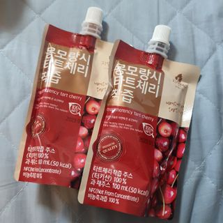자연에온 몽모랑시 타트체리 3종 세트 구성 - 저분자콜라겐젤리, NFC 착즙주스 — 5점을 준 리뷰어가 2021년 7월 올린 사용 사진