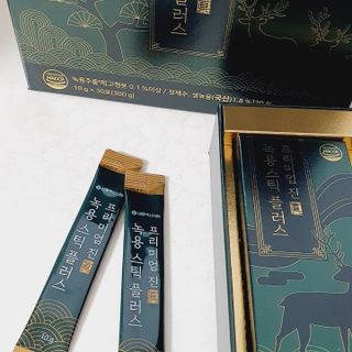 서울약사신협_프리미엄 진 녹용스틱 플러스10g x 30포 — 5점을 준 리뷰어가 2021년 7월 올린 사용 사진