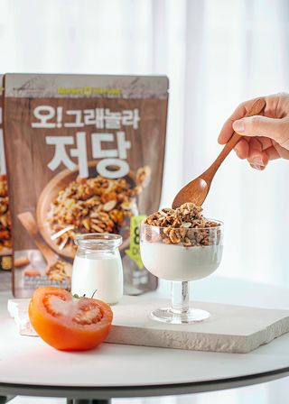 맛있게 먹어도 당 1g 대, 오!그래놀라 저당 통보리 — 5점을 준 리뷰어가 2025년 1월 올린 사용 사진