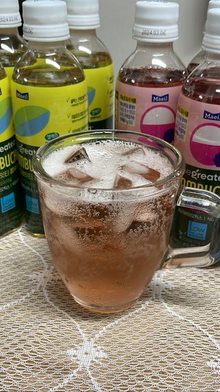 더그레잇티 콤부차 [매일유업] 더그레잇티 44kcal 콤부차 300ml *12개입 (오리지널 6개+베리리치 6개) — 5점을 준 리뷰어가 2023년 8월 올린 사용 사진