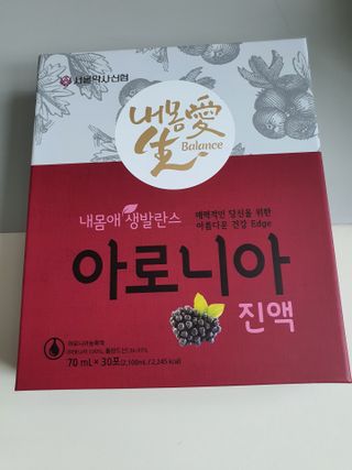 서울약사신협_내몸애생발란스아로니아_70ml x 30포 — 5점을 준 리뷰어가 2021년 7월 올린 사용 사진