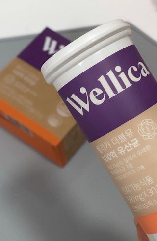 웰리카 더블유 100억 유산균 — 4.5점을 준 리뷰어가 2020년 12월 올린 사용 사진