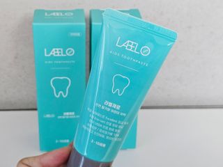 치과에서 쓰는 치약 _ 라벨제로 저불소 꼬마, 키즈, 유아, 베이비, 주니어 안전한 어린이치약 — 5점을 준 리뷰어가 2023년 11월 올린 사용 사진