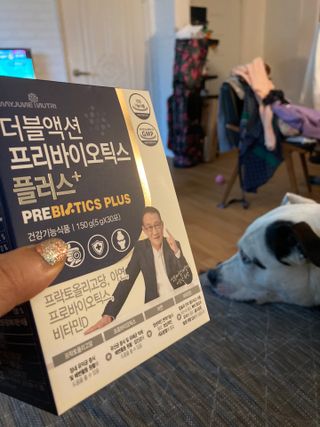 메이준뉴트리 더블액션 프리바이오틱스 플러스+ — 5점을 준 리뷰어가 2021년 6월 올린 사용 사진