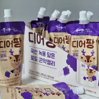 [몸엔용] 우리 아이 건강간식, 달콤한 녹용곤약젤리 디어팡 4종 — 5점을 준 리뷰어가 2022년 4월 올린 사용 사진