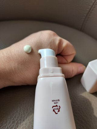 프리마인 선크림만 바꿨을 뿐인데 매일 물 2L챙겨먹고 기초케어 완벽하게 한 물빛피부 완성,셀라브UV프로텍터 — 5점을 준 리뷰어가 2023년 7월 올린 사용 사진