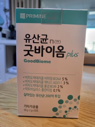 프리마인 유산균 국가지정연구소 선정, 살아있는 생유산균 200억 마리의 힘. 유산균n굿바이옴플러스 — 5점을 준 리뷰어가 2022년 11월 올린 사용 사진