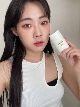 아이레시피 모이스트터치 스포츠 선밀크 50ml (SPF50+ PA+++) — 4점을 준 리뷰어가 2023년 4월 올린 사용 사진
