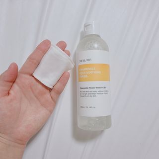 나나스킨 캐모마일아쿠아수딩토너 — 5점을 준 리뷰어가 2021년 5월 올린 사용 사진