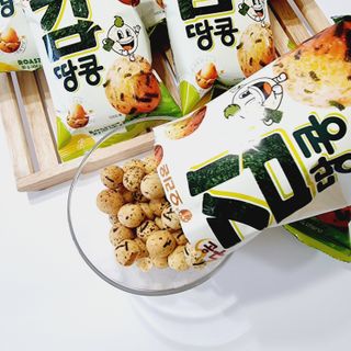 오리온 오징어땅콩의 짭짤고소 신제품, 구운김땅콩 — 5점을 준 리뷰어가 2022년 5월 올린 사용 사진
