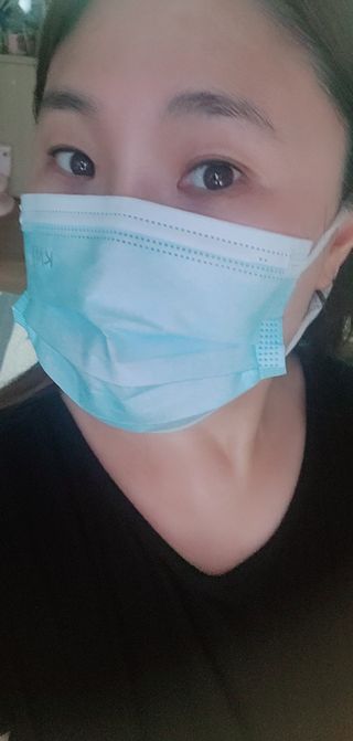 건강누리인터내셔날 (마스크 특집) 7DAYS 컬러마스크 (컬러7매)+ KMC 프리미엄 덴탈마스크(50매) — 5점을 준 리뷰어가 2022년 7월 올린 사용 사진
