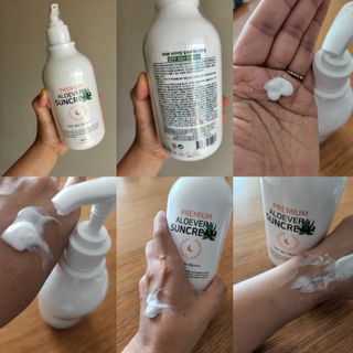 [닥터문] 프리미엄 알로에베라 선크림 500ml — 5점을 준 리뷰어가 2022년 7월 올린 사용 사진
