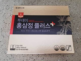 서울약사신협_투데이홍삼정플러스스틱_10g x 30포 — 4점을 준 리뷰어가 2021년 5월 올린 사용 사진
