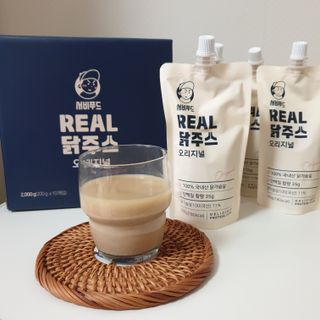 서비푸드 리얼 닭주스 오리지널 200g 1세트 10개입 — 1점을 준 리뷰어가 2022년 1월 올린 사용 사진
