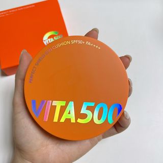 광동생활건강 MF[광동] 비타500✨주름개선·미백·SPF50+🌞퍼펙트쉴드 빅 선쿠션 본품 — 5점을 준 리뷰어가 2024년 5월 올린 사용 사진
