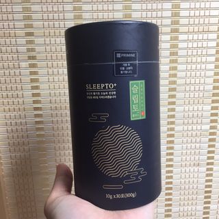 프리마인 자체 기업부설 연구소에서 찾아낸 건강한 수면의 비밀.  슬립토 플러스 30포 — 4점을 준 리뷰어가 2021년 9월 올린 사용 사진