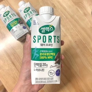 셀렉스스포츠 셀렉스 스포츠 드링크 초콜릿 _ 330ml x 12팩 — 5점을 준 리뷰어가 2021년 10월 올린 사용 사진