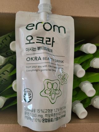 [이롬] 오크라 마시는 뷰티드링크 100mL x 20입 — 4점을 준 리뷰어가 2022년 7월 올린 사용 사진