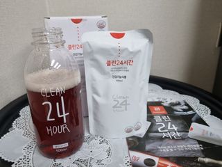 클린24시간 1BOX(5포) + 전용보틀(500ml) — 4점을 준 리뷰어가 2023년 2월 올린 사용 사진
