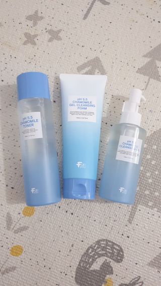페브유 / FABYOU 페브유 pH5.5 캐모마일 젤 클렌징 폼 + 클렌징 오일 + 토너 3종 세트 — 5점을 준 리뷰어가 2021년 6월 올린 사용 사진