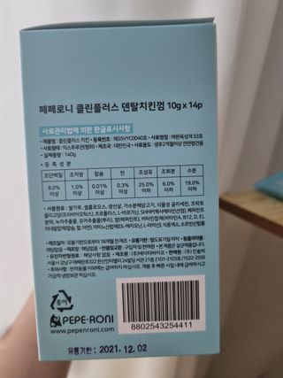 페페로니 2종 세트 클린플러스 덴탈껌 치킨+덕 — 3점을 준 리뷰어가 2021년 8월 올린 사용 사진