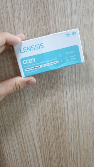 렌시스 LENSSIS [ 렌시스 ] 발색 짱짱 , 유니크한 색감 ＃코지시리즈  1개월용 ｜ 2컬러 중 택1 ｜ — 5점을 준 리뷰어가 2021년 6월 올린 사용 사진