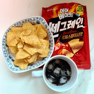 롯데제과 에어베이크드 쎈그레인 — 5점을 준 리뷰어가 2021년 6월 올린 사용 사진