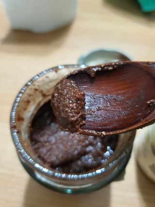 진테이블 발.견 스프레드  오리지널믹스 90g + 카카오스윗믹스 90g 2종 세트 — 4점을 준 리뷰어가 2022년 8월 올린 사용 사진