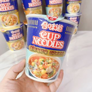 NISSIN 닛신 컵누들  4종 - 씨푸드오리지날, 씨푸드 스파이시, 씨푸드 커리, 씨푸드 XO소스 — 5점을 준 리뷰어가 2022년 2월 올린 사용 사진