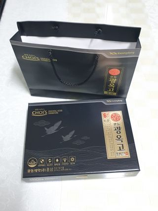 [광동제약] 광동 광옥고 홍삼 본 30포+쇼핑백 증정 — 5점을 준 리뷰어가 2021년 12월 올린 사용 사진