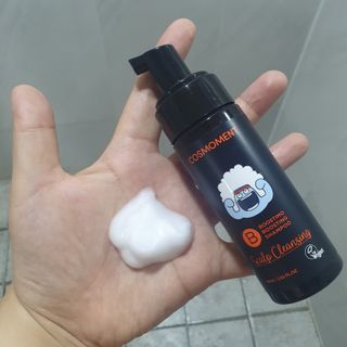 코스모먼트 부스티모 부스팅샴푸60ml + 비듬세정 진정샴푸50ml — 4점을 준 리뷰어가 2021년 11월 올린 사용 사진